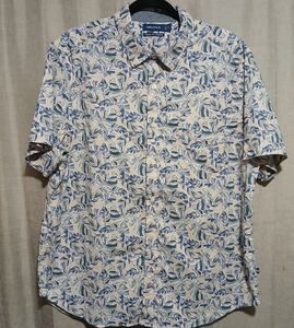 Nautica Blue and Cream‎ Casual Button Down Shirt